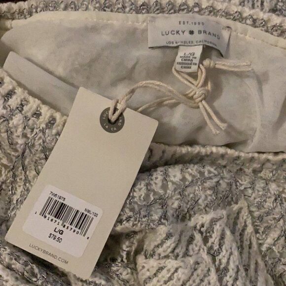 Lucky Brand Cheveron Sweater Stitch‎ Shine Metallic Fall Jeans Boots Casual - Picture 8 of 8